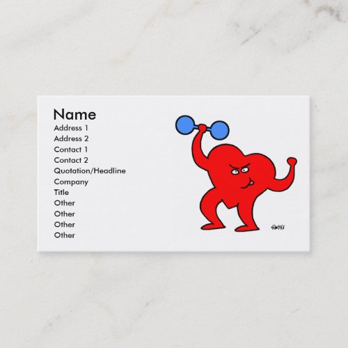 Physical Therapist Personal Trainer Business Card