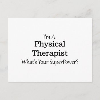 Physical Therapist Postcard by medical_gifts at Zazzle