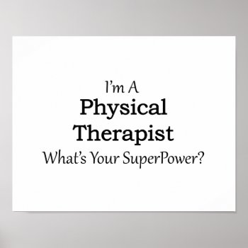 Physical Therapist Poster by medical_gifts at Zazzle