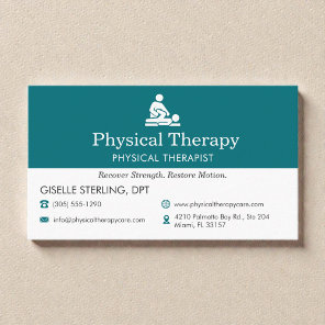 Physical Therapist PT Doctor Business Card