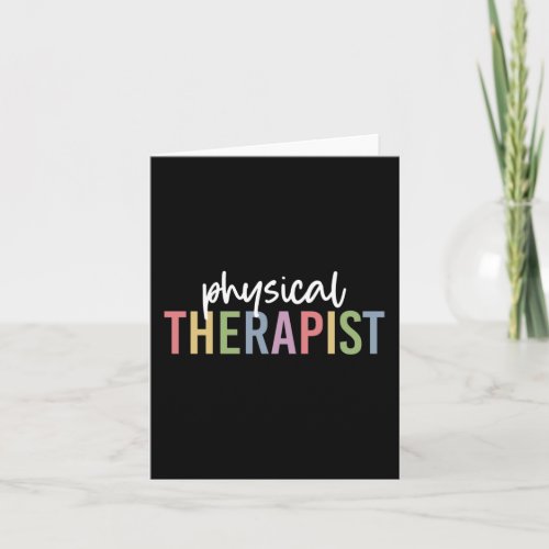 Physical Therapist PT Graduate Physiotherapy Gifts Card