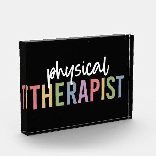 Physical Therapist PT Graduate Physiotherapy Gifts Photo Block