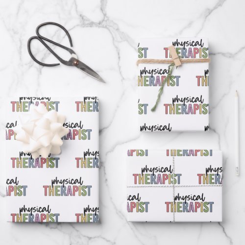 Physical Therapist PT Graduate Physiotherapy Wrapping Paper Sheets