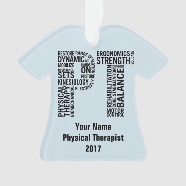 Physical Therapist PT Ornament (Front)