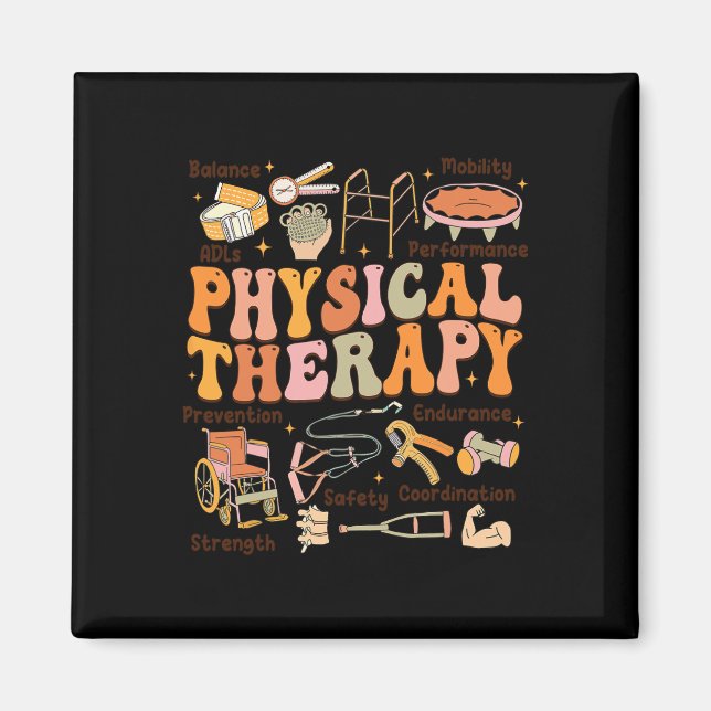 Physical Therapist Pt Pta Fall Thanksgiving Physic Magnet (Front)