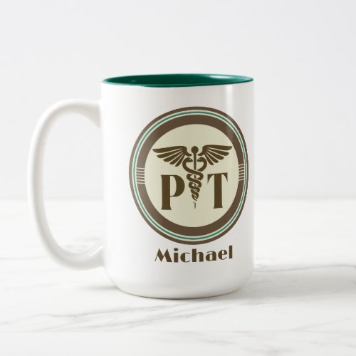 Physical Therapist PT Two_Tone Coffee Mug