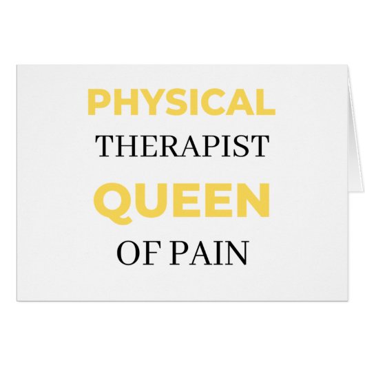 Physical Therapist Queen Of Pain 2 Cards (Front Horizontal)
