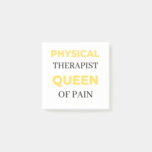 Physical Therapist Queen Of Pain 2 Post-it Notes (Front)