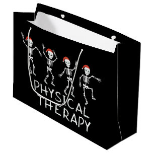 Physical Therapist Skeleton Christmas DPT Student Large Gift Bag