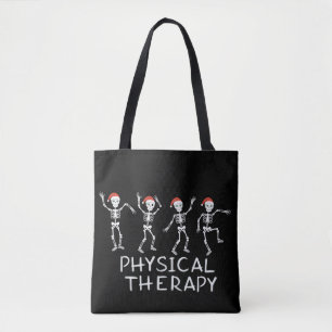 Physical Therapist Skeleton Christmas DPT Student  Tote Bag