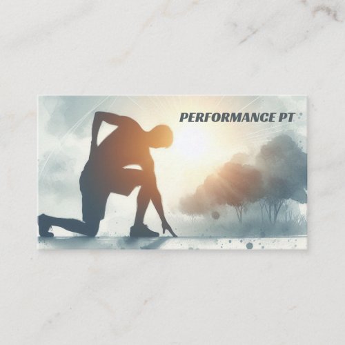 Physical Therapist Sport Trainer Athletic Business Card