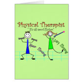 Physical Therapist Stick People "Keep Moving" (Front)