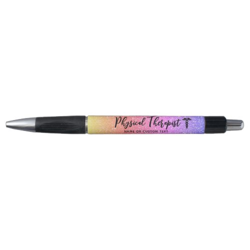 Physical Therapist Stylish Rainbow Personalized Pen