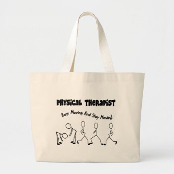 Physical Therapist T-shirts And Gifts Large Tote Bag by ProfessionalDesigns at Zazzle