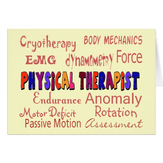 Physical Therapist Terminology Gifts (Front Horizontal)