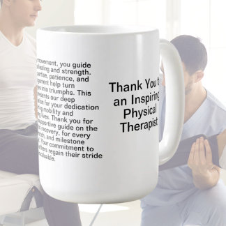 Physical Therapist Thank You Message Mug