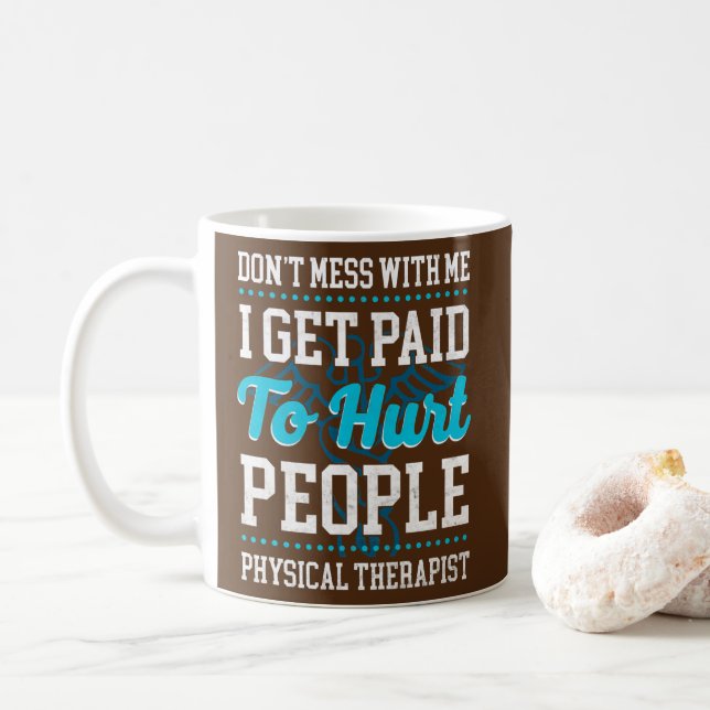 Physical Therapist Therapy Assistant  Coffee Mug (With Donut)