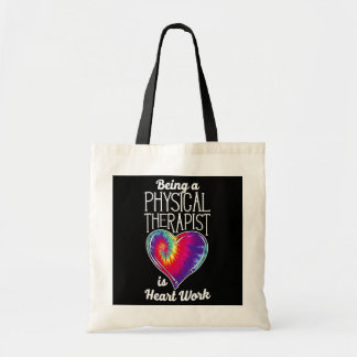 Physical Therapist Therapy Assistant Tie Dye Tote Bag