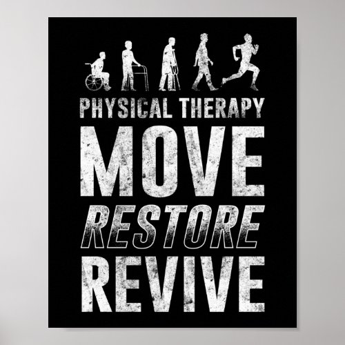 Physical Therapist Therapy Assistant Vintage Poster