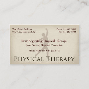 Physical Therapy Business Cards Zazzle Physical The Therapy Business Cards