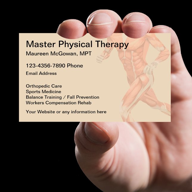 Physical Therapist Therapy Clinic Business Card (Creator Uploaded)
