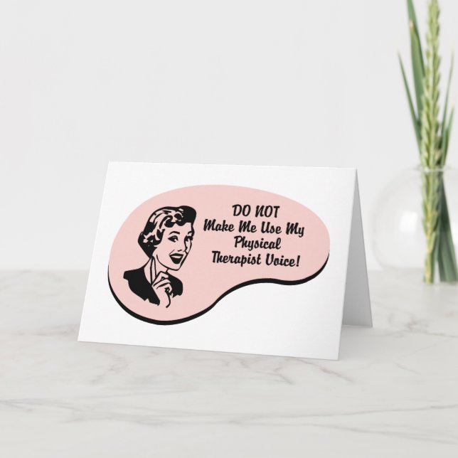 Physical Therapist Voice Card (Front)