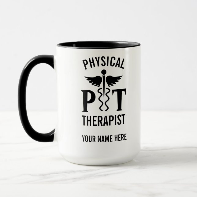 physical therapist water bottle mug (Left)
