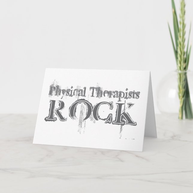 Physical Therapists Rock Card (Front)
