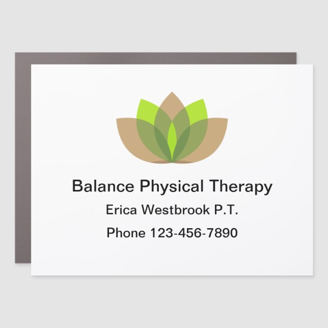 Physical Therapists Simple Modern Car Magnet (Front)