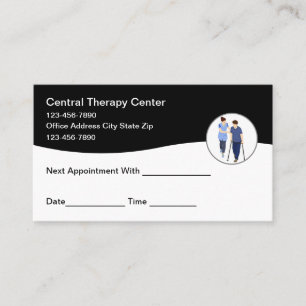 Physical Therapy Appointment Business Cards