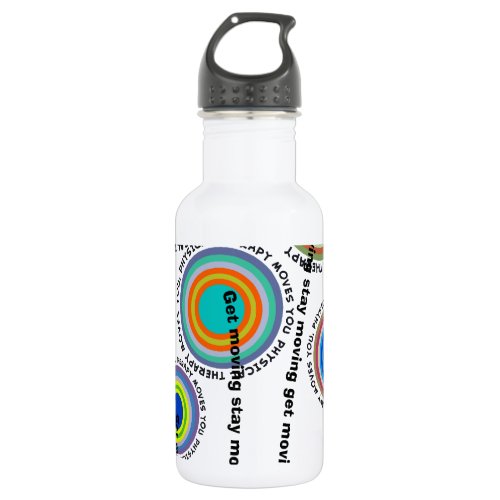 Physical Therapy Artsy Stainless Steel Water Bottle