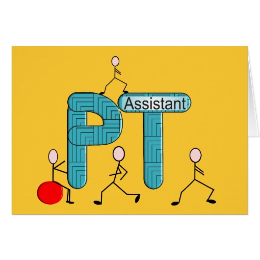 Physical Therapy Assistant Gifts Cards (Front Horizontal)