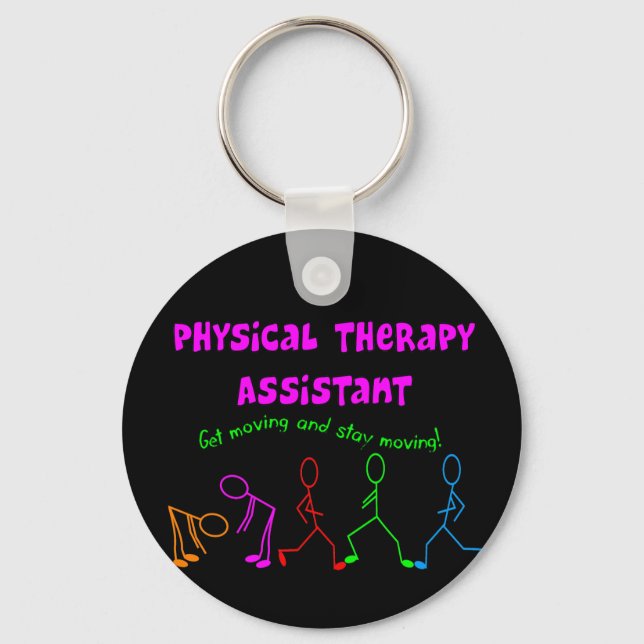 Physical Therapy Assistant Gifts Keychain (Front)