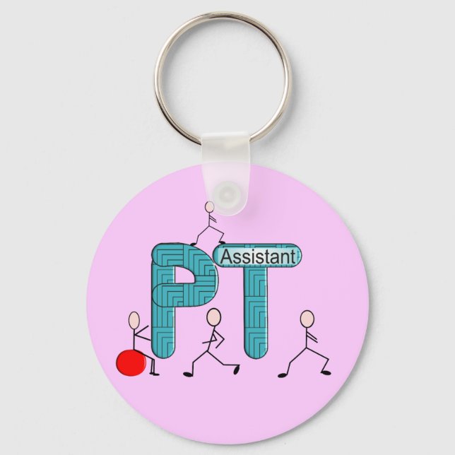 Physical Therapy Assistant Gifts Keychain (Front)