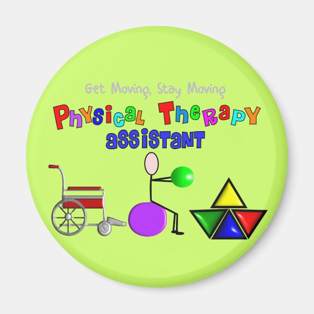 Physical Therapy Assistant Gifts Unique Graphics Magnet (Front)