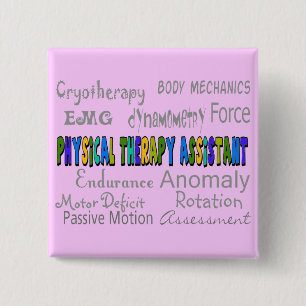 Physical Therapy Assistant "Terminology" Design Button