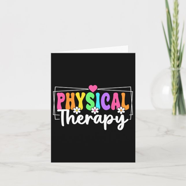 Physical Therapy Back To School Physical Therapist Card (Front)