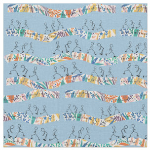 Physical Therapy Botanicals Fabric