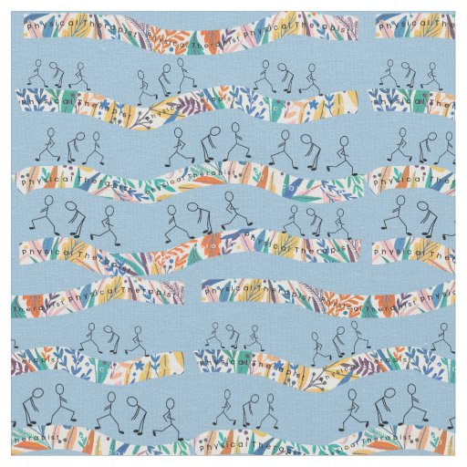Physical Therapy Botanicals Fabric