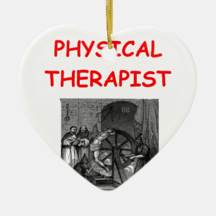 physical therapy ceramic ornament