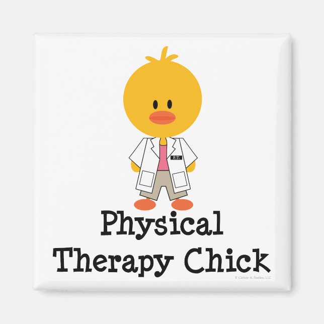 Physical Therapy Chick Magnet (Front)