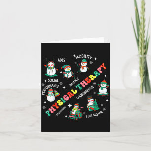 Physical Therapy Christmas Snowman Pt Physical The Card