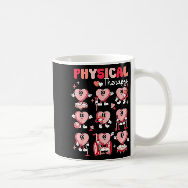 Physical Therapy Cute Candy Heart Valentines Pt Th Coffee Mug (Right)