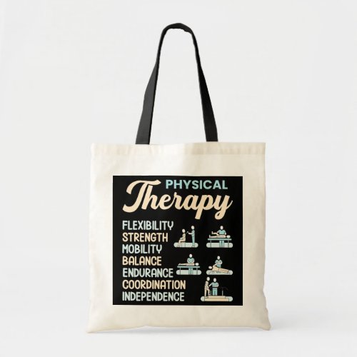 Physical Therapy Description Funny Therapist Tote Bag