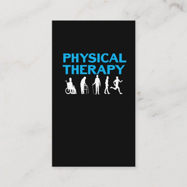 Physical Therapy Evolution Physiotherapy PT Business Card (Front)