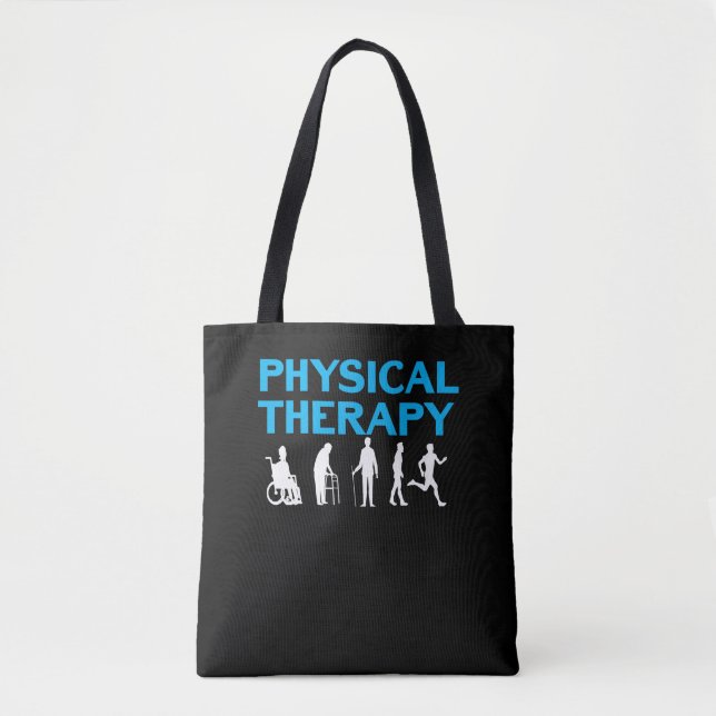 Physical Therapy Evolution Physiotherapy PT Tote Bag (Front)