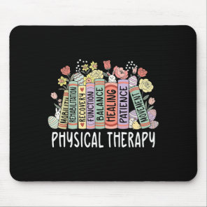 Physical therapy floral book easter pt physical mouse pad