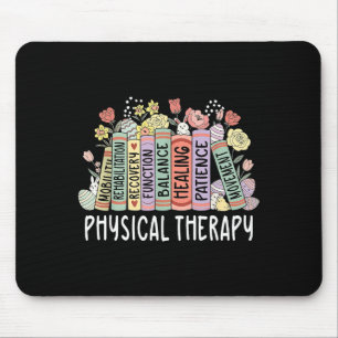 Physical therapy floral book easter pt physical mouse pad
