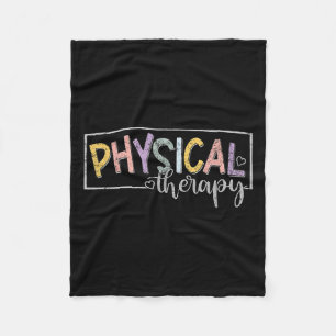 Physical Therapy Funny Physical Therast Pt Therast Fleece Blanket