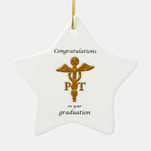 Physical Therapy Graduation Congratulations Ceramic Ornament